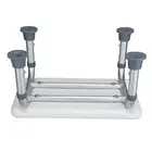 Bath Stool Anti Slip Aluminum Alloy Adjustable Height Shower For Elderl SLS
