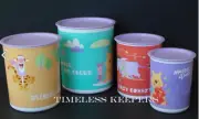 Tupperware Winnie the Pooh Canisters Set of 4 Purple Seals Brand New