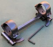 CZ-550 1 PIECE QUICK DETACH scope mounts, 30mm rings , STEEL MATTE finish.