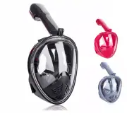 Diving Full Face Snorkel mask Swimming Goggles GoPro Swim Panoramic L/XL Adult