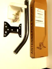 J Mount Mast Pole Outdoor TV Antenna Satellite Dish Extender Base Bracket