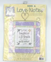 Dimensions Counted Cross Stitch Kit Love Notes Love Laughter & Friends 2003