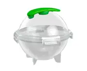 Small Ice Ball Mold Food Grade PP Easy Demould DIY Compact Ice Cube Tray for Kitchen-Green