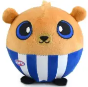 North Melbourne Kangaroos Official AFL Novelty Plush Squishii Player Toy Guernsy