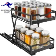 Spice Rack Organizer for Cabinet Seasoning Pull Out Pantry Kitchen Closet Storag