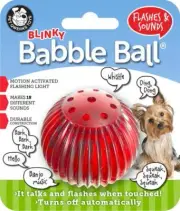 Pet Qwerks Small Blinky Babble Ball Flashes & Sounds Toy for Dogs