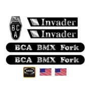 BCA - Invader on chrome decal set - Old School BMX