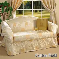 在飛比找ETMall東森購物網優惠-棉花田米蘭提花單人沙發套/沙發便利套-米色