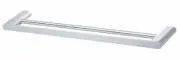 Oliveri MADRID DOUBLE TOWEL RAIL Rounded Edge CHROME- 650mm Or 800mm