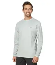 188804 Columbia Men's PFG Terminal Tackle Fish Flag Long Sleeve Fishing Shirt