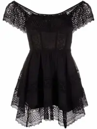 在飛比找Farfetch優惠-lace-panel dress