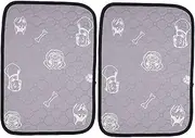 MINAOLULUS 2pcs Washable Puppy Pads for Dogs Reusable Pee Pads High Absorbency Durable Design for Crates Playpens Floors Slip Training for All Breeds