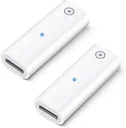 Pencil Adapter for Apple Pencil 1st Gen Compatible with Male Lightning Charging Cable, Female Lightning to Ligntning Charging Adapter with Blue Indicator, 2-Pack