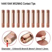 10pcs/set Welding Torch Contact Tip Gas Nozzle MB-15AK M6*25mm MIG/MAG