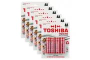 6x 4x Toshiba 1.5V Heavy Duty AA LR6 Battery Cylindrical Multiuse Batteries