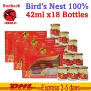 3x 100% Authentic Bonback Bird's Nest Drinks Beverage Sterilized Healthy Natural