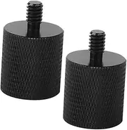 EXQUIMEUBLE 2Pcs Mic Stand Adapter to Screw Converter for Tripods Monopods and Light Stands Durable Microphone Fixing Accessory for Versatile Use