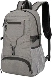 Hiking Daypack, Waterproof Travel Backpack, Small Compact Foldable Bag, Lightweight with Reflective Stripes, 29x14x44cm Sturdy and Versatile for Sports, Cycling, Biking, and Travel