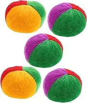 SOPOTUTU 5PCS Mini Colorful Bean Bags Engaging Toss Game for Fun Learning for Outdoor Activities Portable Sandbag Toss Game Encouraging Cognitive Skills