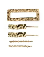 [Morgan & Taylor] Alannah Hair Clip Set in Gold