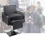 Salon Booster Seat Cushion for Hair Cutting, Hair Salon Leather Cushion for Styling Chair,Boat Booster seat for Driver, Barber Beauty Salon Spa Equipment Black