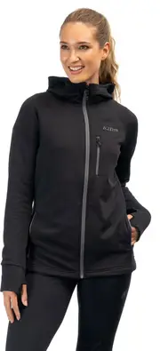 Klim Halo Hoodie, functional jacket women , color: Black , size: M