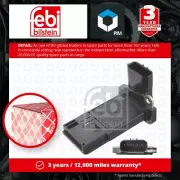 Air Mass Sensor fits HONDA JAZZ Mk3 1.4 2008 on L13Z1 Flow Meter 37980RC0M01 New