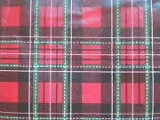 Elrene Brand Vinyl Tablecloth 70" x 52" oblong 60" Rnd 52" Square Holiday PLAID
