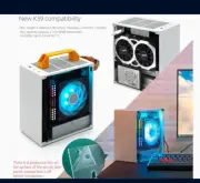 Itx Mini Case - K77 LITE/Small White Chassis with Tempered Glass Side Panels ...