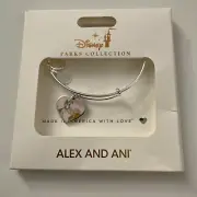 New Alex And Ani Disney Lady And The Tramp Heart Bracelet C32