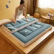 Traditional Quilted Mattress, Full Size Camping mat, Single Double Mattress, Foldable Student Dormitory Sleeping mat, Crawling mat, Guest Sleeping mat
