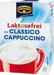 Krüger Cappuccino Classico Lactose-Free With Extra Foam 150g, 4er Pack