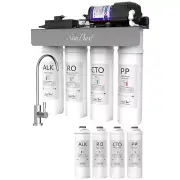 SimPure WP2-400G UV Alkaline pH+ Reverse Osmosis Water Filter System + 4 Filters
