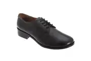 Grafters Womens/Ladies 4 Blind Eyelet Hi-Shine Leather Cadet Shoes (Black) - UTDF383