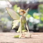 Resin Fairy Elf Figurines Ornament Fairy Wing Statues Home Decor for Yard Garden