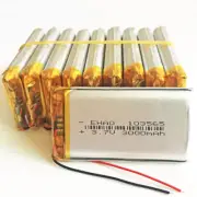 10 x 3.7V 3000mAh 103565 Lipo polymer Battery For DVD Mobile Phone Camera Laptop