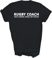 [Above Good Tee] Funny Rugby Trainer Definition Rugby Coach Gift Unisex Shirt Women Men T-Shirt (Black;2XL)