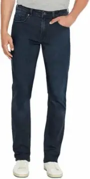 NWT Buffalo David Bitton Mens Slim Stretch Straight Jeans Blue 30x30 $100 DD298