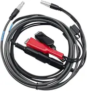 External Power Cable with Alligator Clips for GPS to Surveying A00454 +A0040