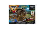 Monster Jam, Soldier Fortune Monster Dirt Deluxe Set, Featuring 16oz of Monster Dirt and Official 1:64 Scale Die-Cast Truck