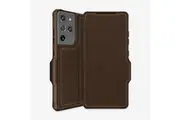 ITSKINS Samsung Galaxy S21 Ultra 6.8" Hybrid Folio Leather Wallet Case - Brown SGU3-HYBRF-BRN 4894465580056