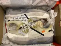 在飛比找Yahoo!奇摩拍賣優惠-Off White x Nike Air Max 90 白色