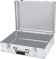 Perfk Aluminum Briefcase,Aluminum Tool Case,Portable,Lockable Storage Aluminum Carrying Case for Home, key XL