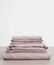 Linen Sheet Set with Pillowcases - Dusk