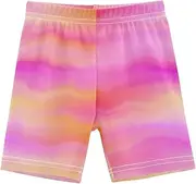 [Caihoyu] Girl Shorts Stretchy Cotton Sports Shorts Activewear for Beach, Multicolor02, 4 Years