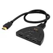 3 IN 1 OUT HDMI Converter Auto Select 4K Switch Switcher Adapter For PS4 HDR N
