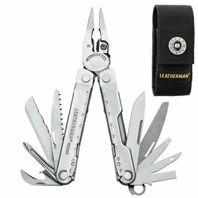 Leatherman Rebar Stainless Steel Multi Tool & Nylon Sheath