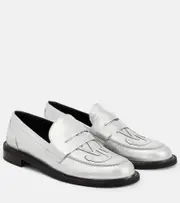 [JW Anderson] JW Anderson Anchor leather loafers AU 7 silver