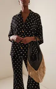 [FRANÇOISE] Exclusive Fringed Leather Fringed Mini Shoulder Bag