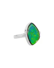 Tiramisu Silver 4.77 ct. tw. Ammolite Ring